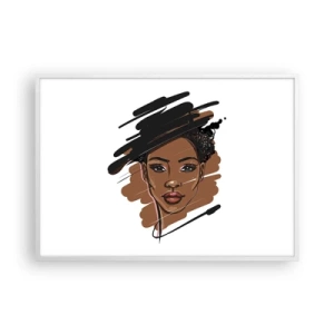 Poster in white frmae - Sweet Like Chocolate - 100x70 cm