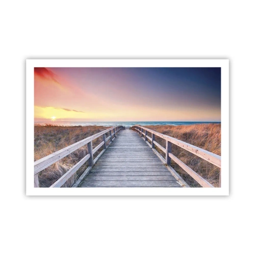 Poster - Baltic Evening Aurora - 91x61 cm