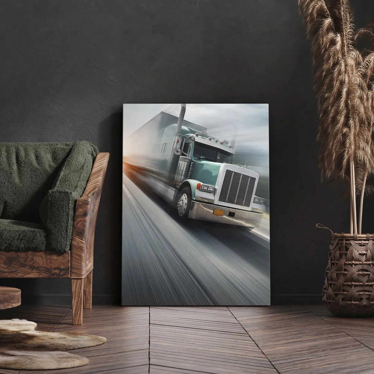 Canvas picture - American Giant in the Rush - 80x120 cm