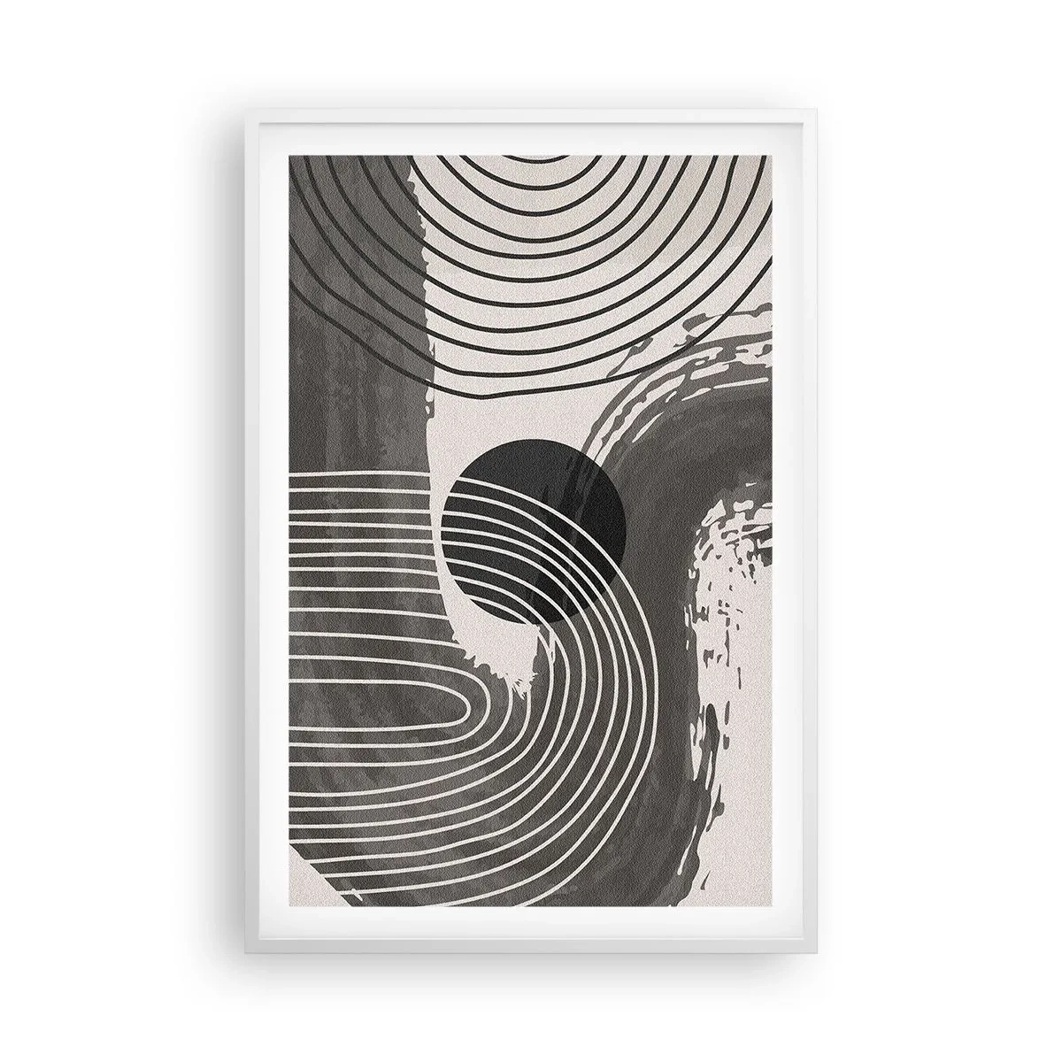Poster in white frmae - Oval Wins - 61x91 cm