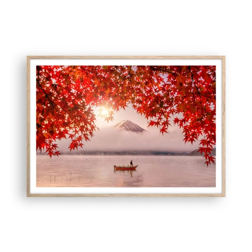 Poster in light oak frame - In Japanese Style - 100x70 cm