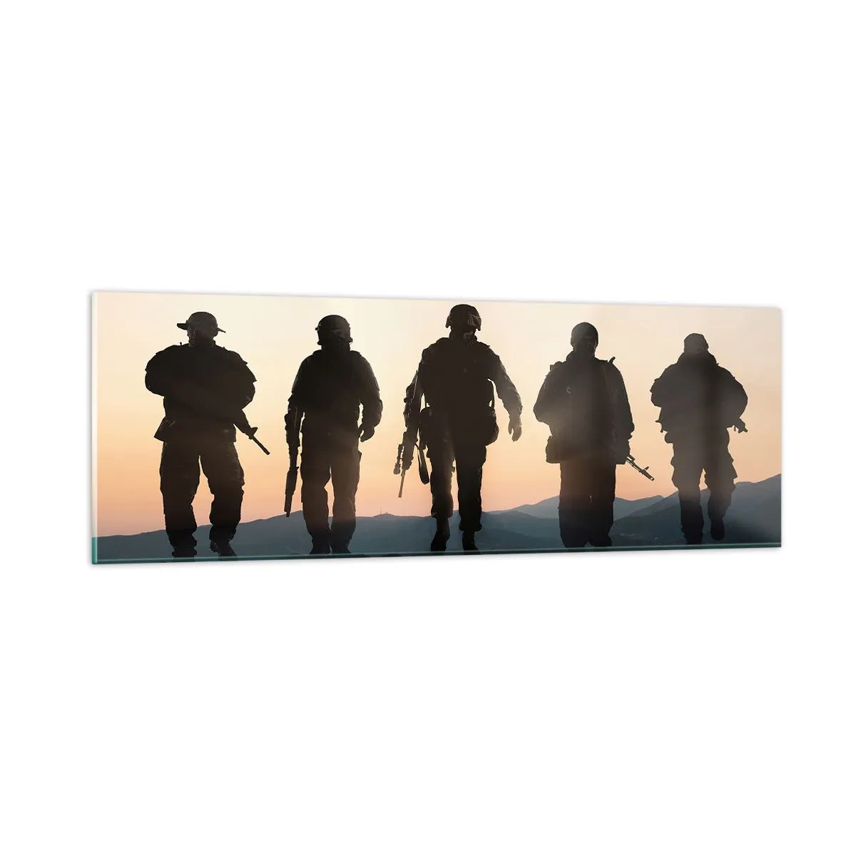 Glass picture - Welcome to Our World - 90x30 cm