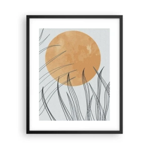 Poster in black frame - Always Towards the Sun - 40x50 cm