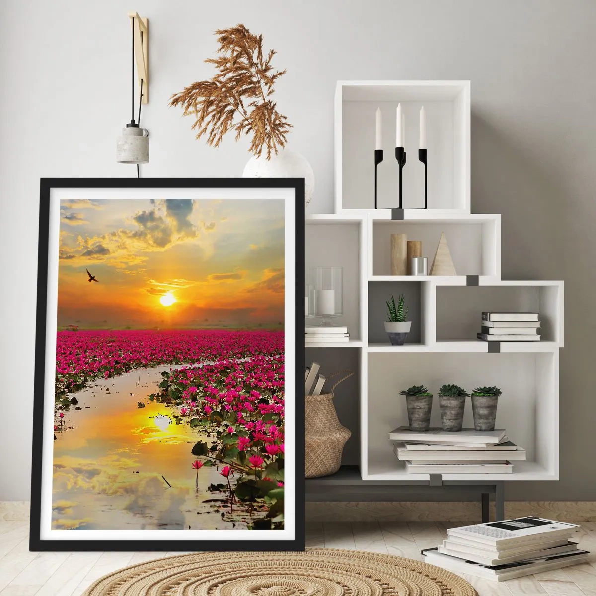 Poster in black frame - Secret Life of a Lake - 30x40 cm