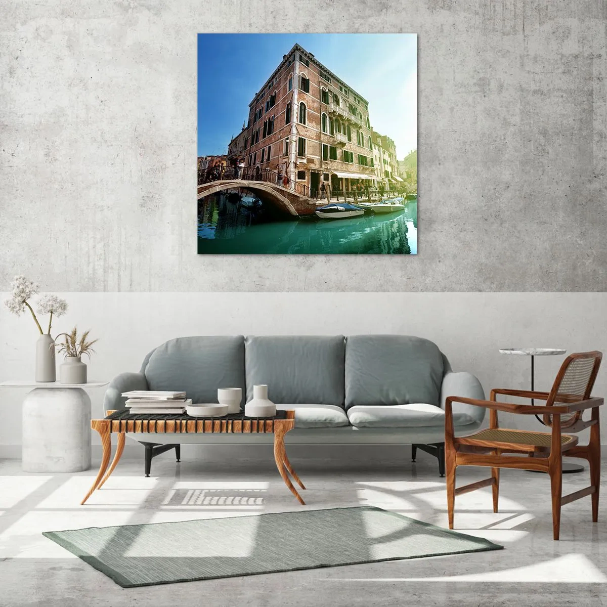 Glass picture - Venice - Amore Mio - 60x60 cm