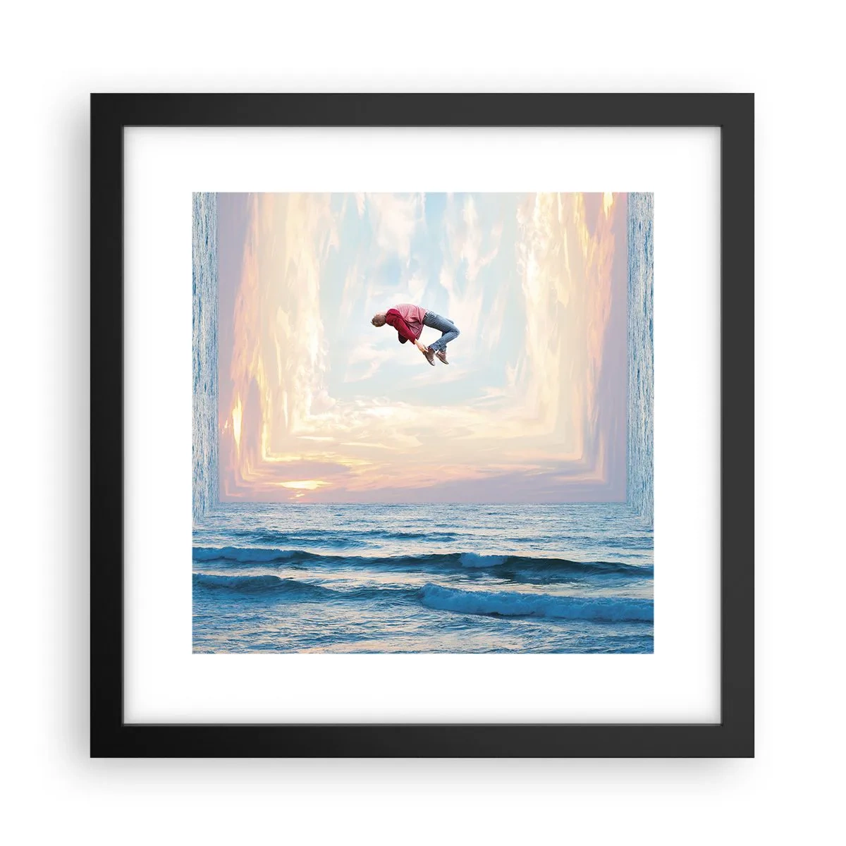 Poster in black frame - To Another Dimension - 30x30 cm