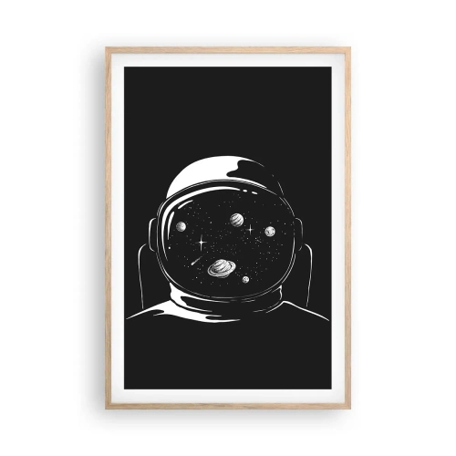 Poster in light oak frame - Quite a View - 61x91 cm