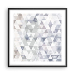 Poster in black frame - In the Rhythm of a Triangle - 50x50 cm