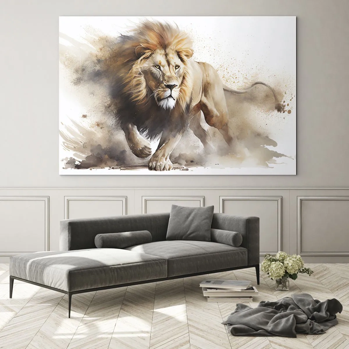 Glass picture - King is on the Move - 120x80 cm