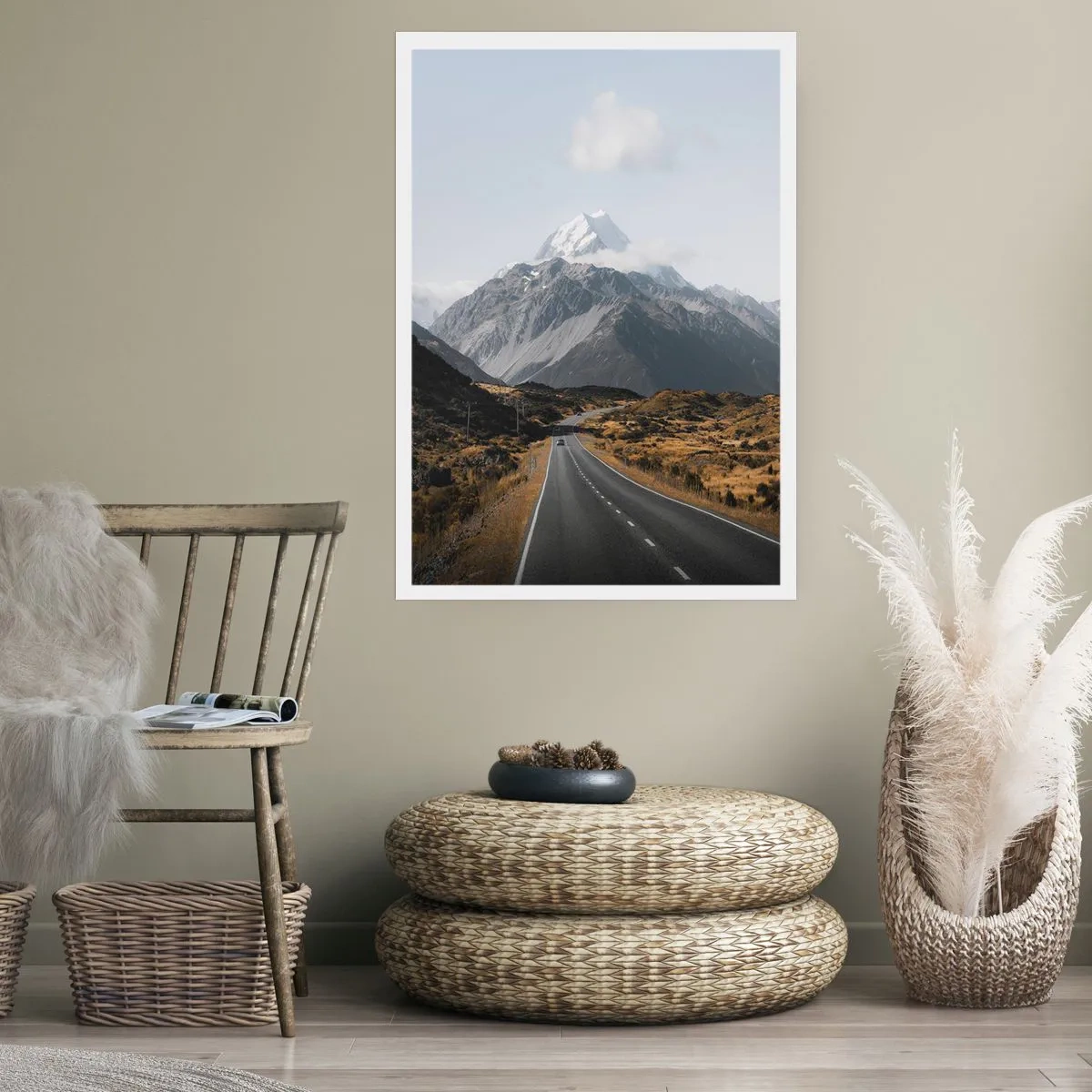 Poster - Road to the Heart of the Mountains - 50x70 cm