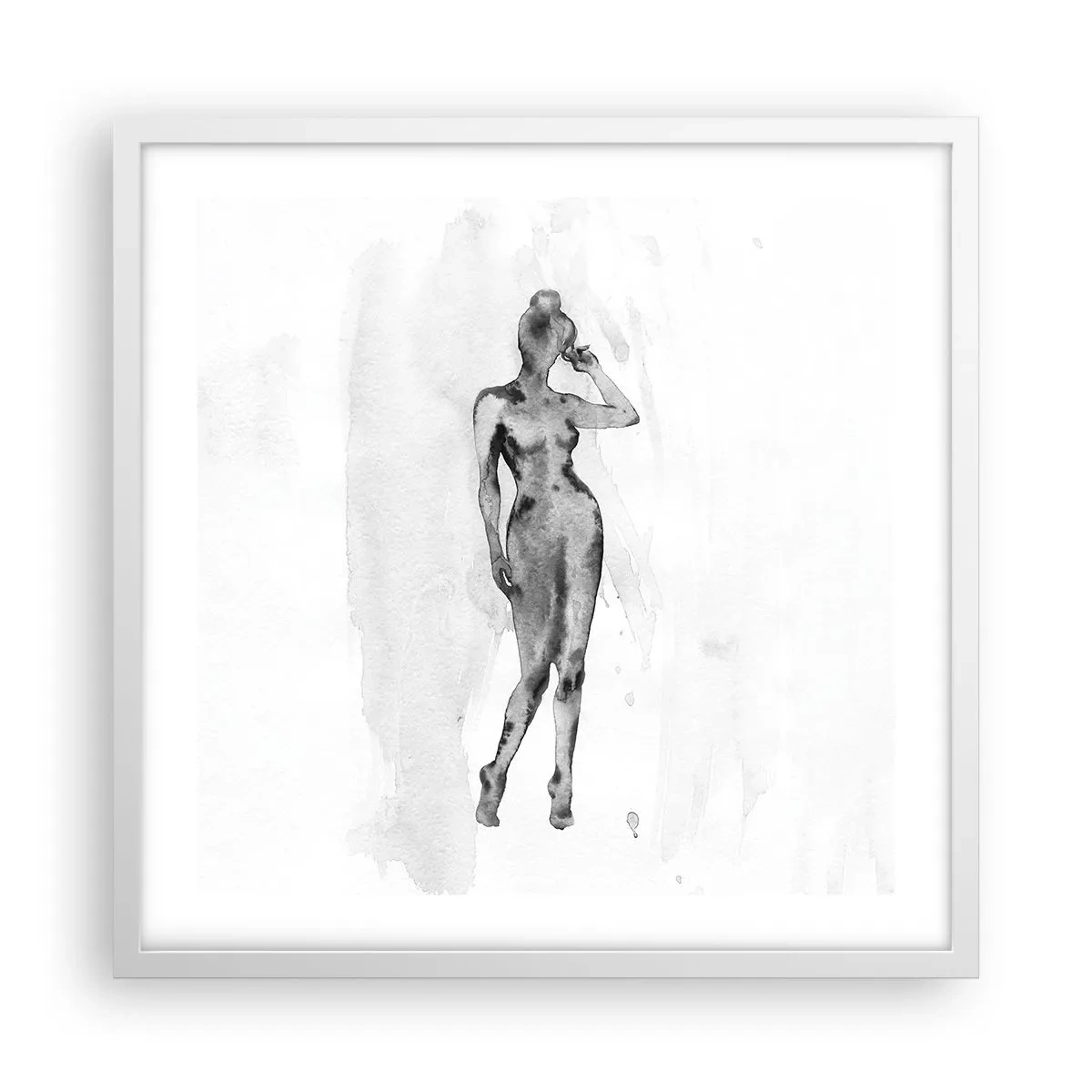 Poster in white frmae - Study of Ideal of Feminity - 50x50 cm