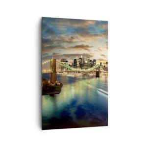 Canvas picture - Starry Night over Manhattan - 80x120 cm