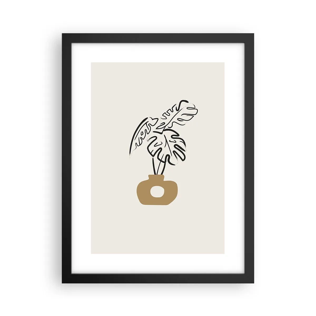 Poster in black frame - Monstera - House Decoration - 30x40 cm