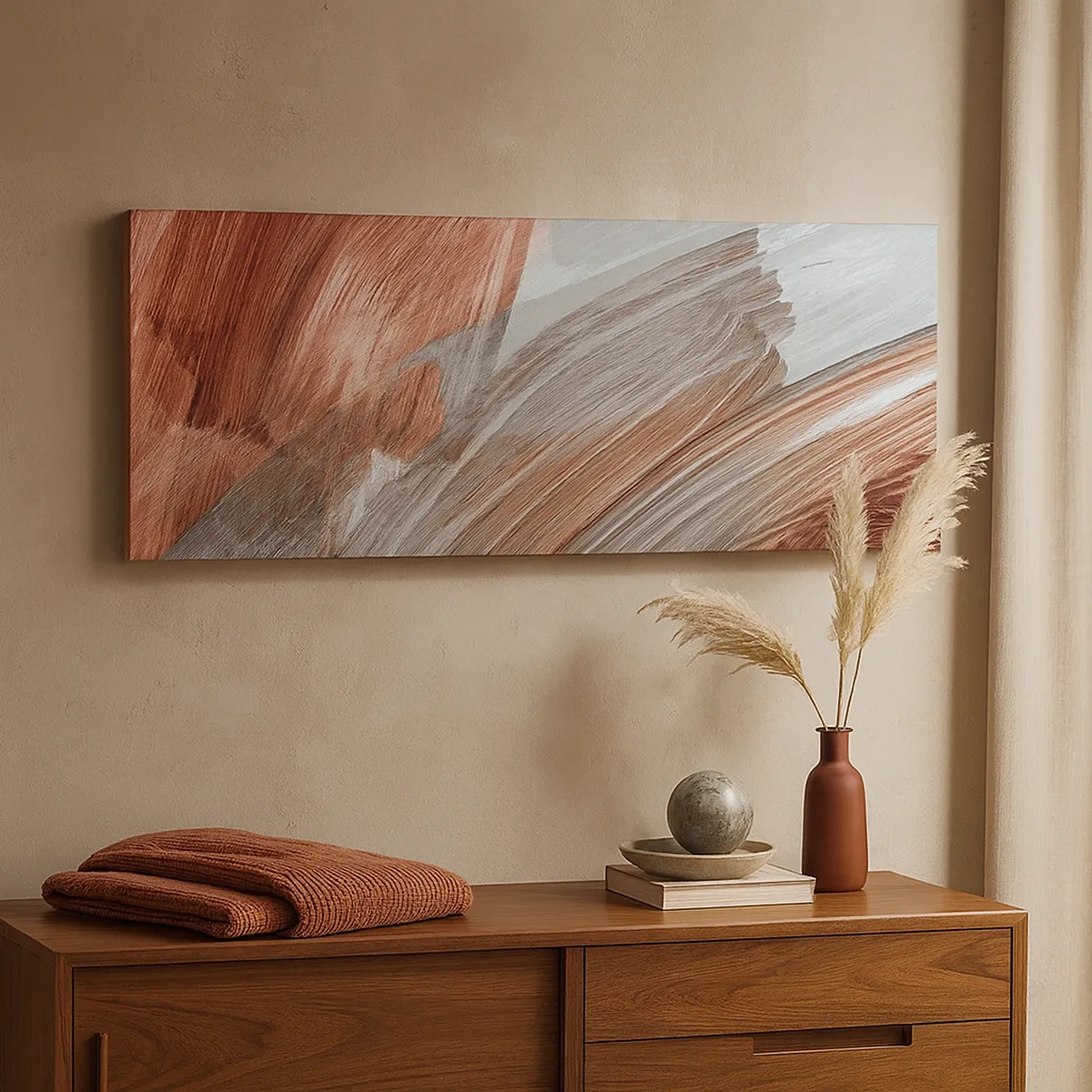 Canvas picture - Autumnal and Windy Abstract - 30x30 cm