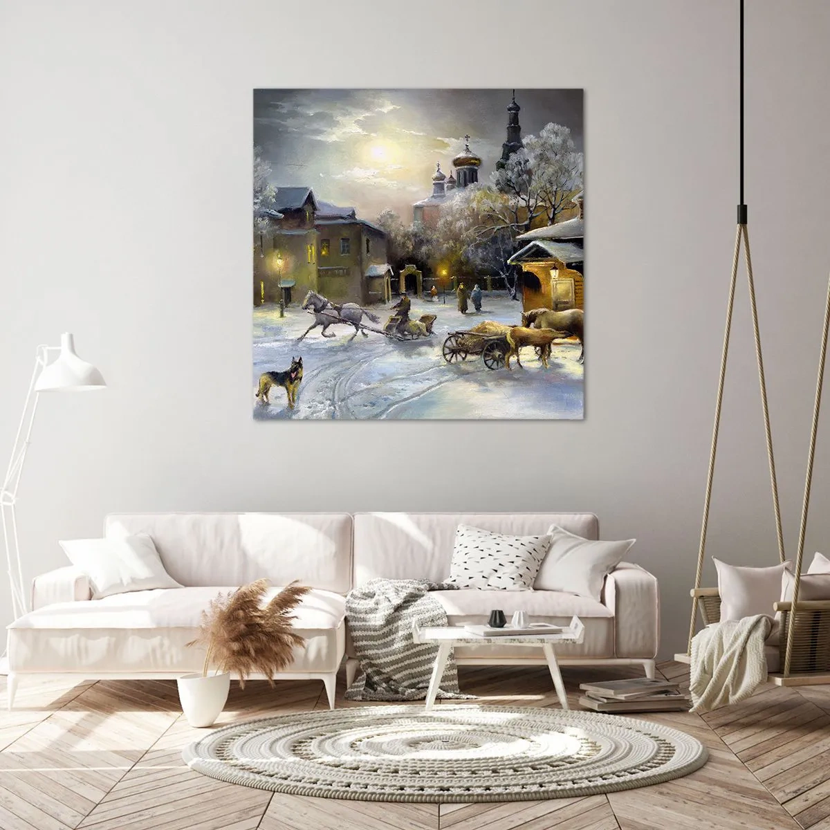 Canvas picture - Magic of Russian Winter - 40x40 cm
