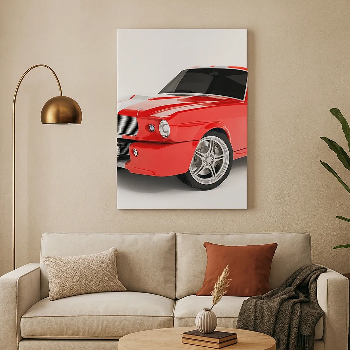 Canvas picture - Mustang fast as a Wind - 50x70 cm