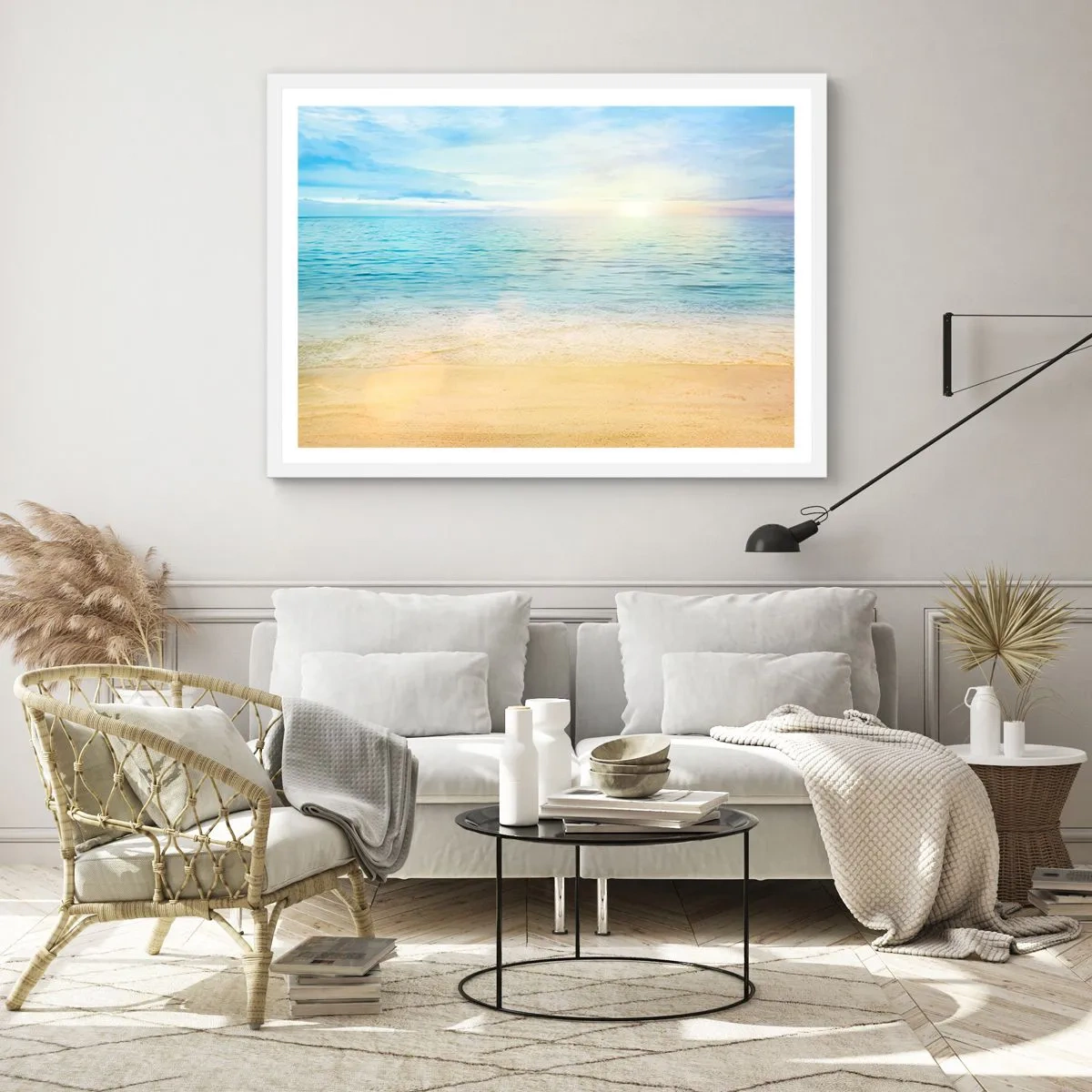 Poster in white frmae - The Big Blue - 70x50 cm