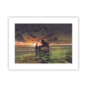 Poster - Concert for Piano and Waves - 40x30 cm