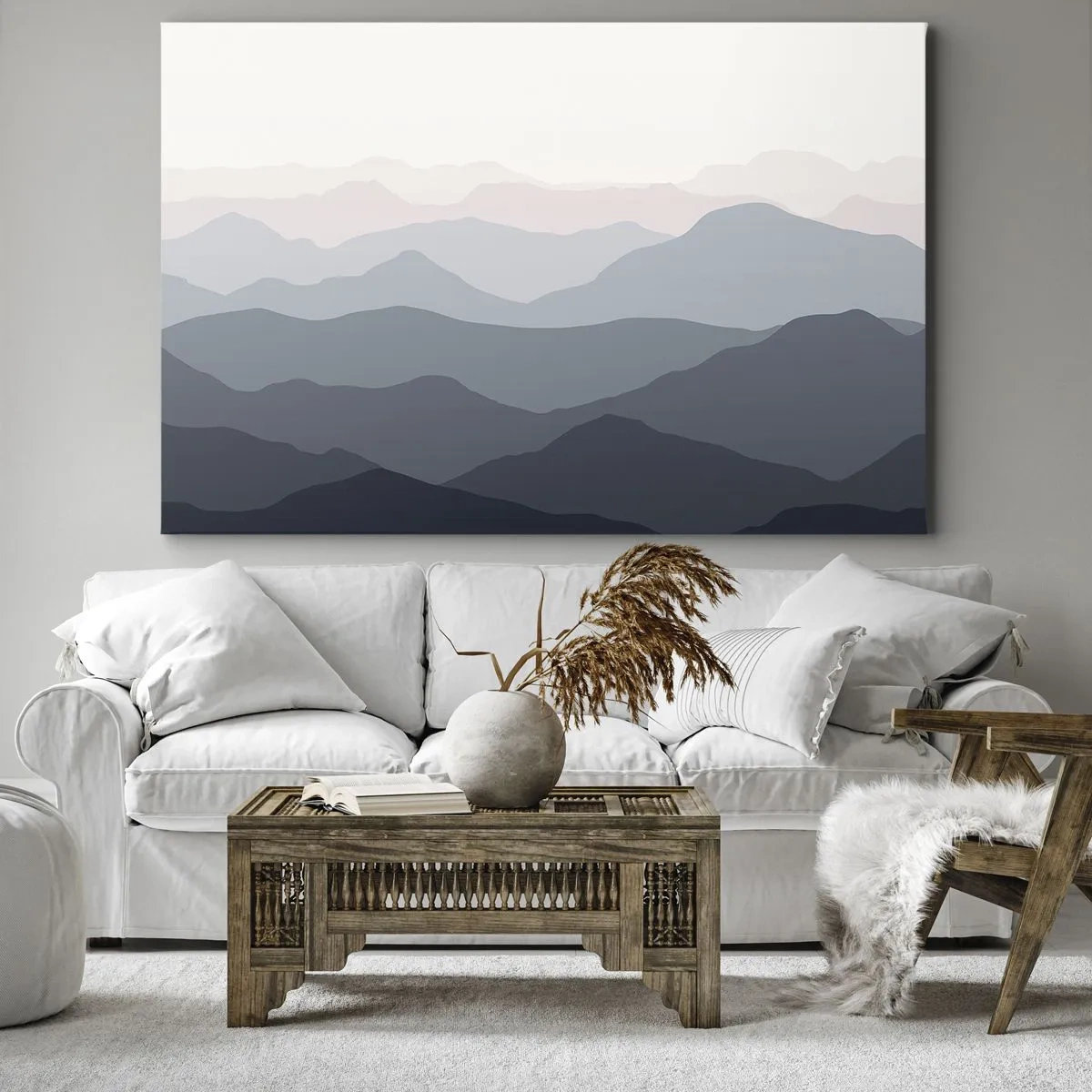Canvas picture - Mountain Waves - 120x80 cm