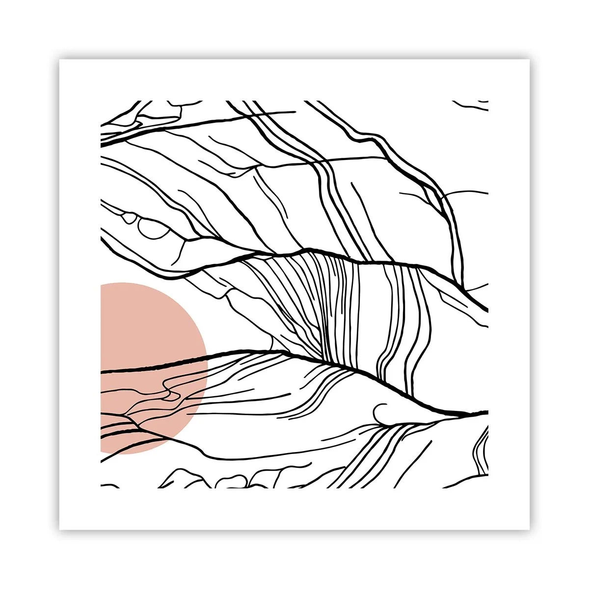 Poster - In a Web of Twigs - 40x40 cm