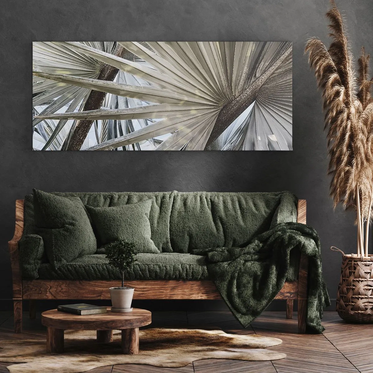 Canvas picture - Fans in tropics - 160x50 cm