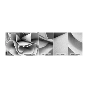 Photo Wallpaper Sample Premium Canvas - It Is Happening in Space - Abstraction, Piece, Black and white - 100x30 cm