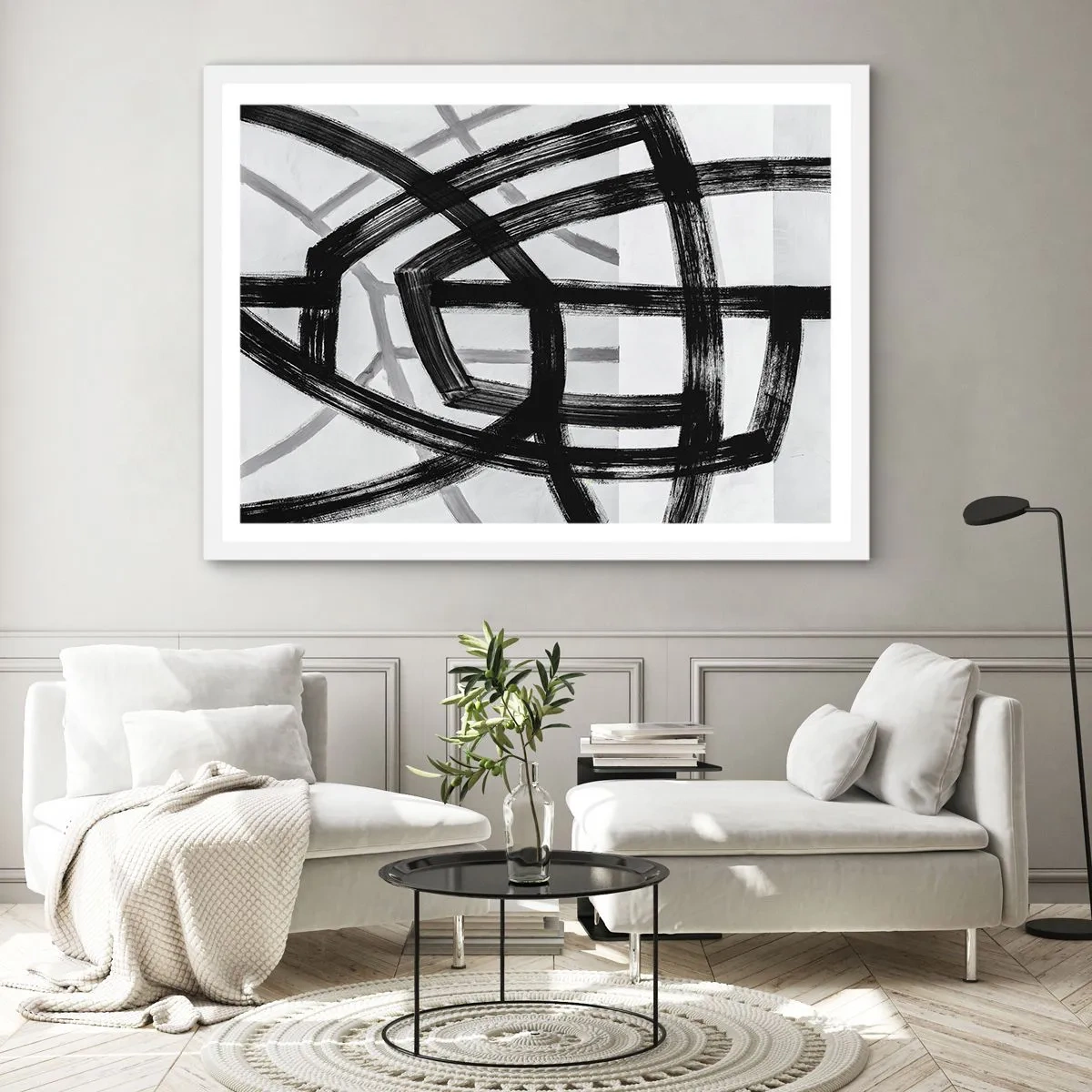 Poster in white frmae - Building Depth - 50x40 cm