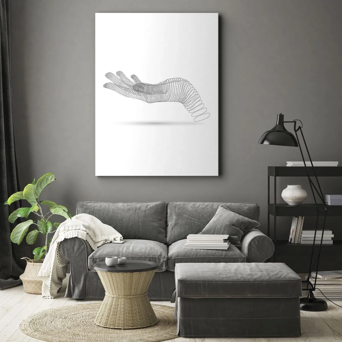 Canvas picture - Springy Palm - 50x70 cm