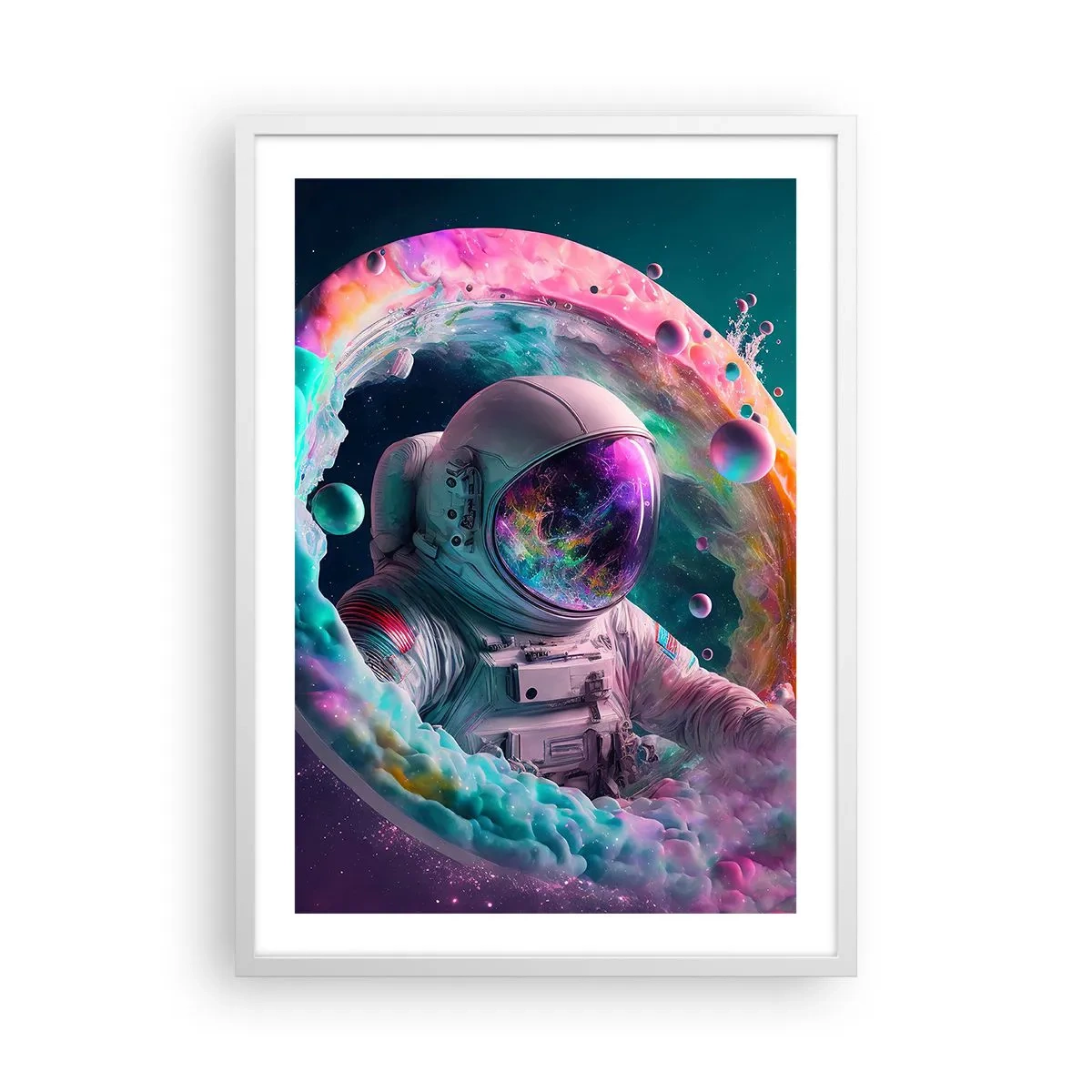 Poster in white frmae - Star Gate - 50x70 cm