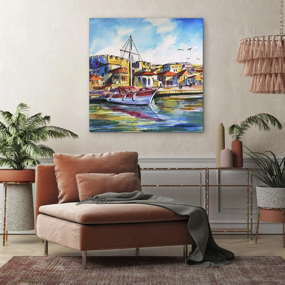 Canvas picture - Rainbow Afternoon - 70x70 cm