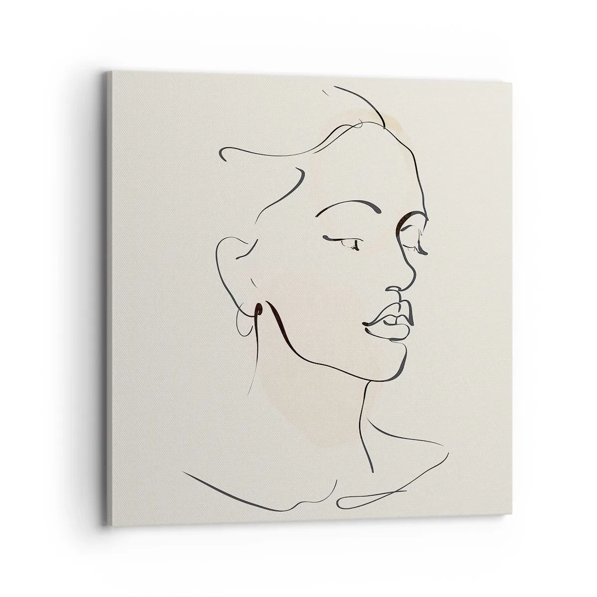 Canvas picture - With a Decisive Line - 70x70 cm