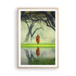 Poster in light oak frame - On the Way to Enlightenment - 61x91 cm