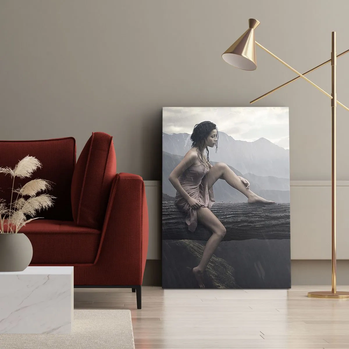 Canvas picture - Summits of Beauty - 55x100 cm