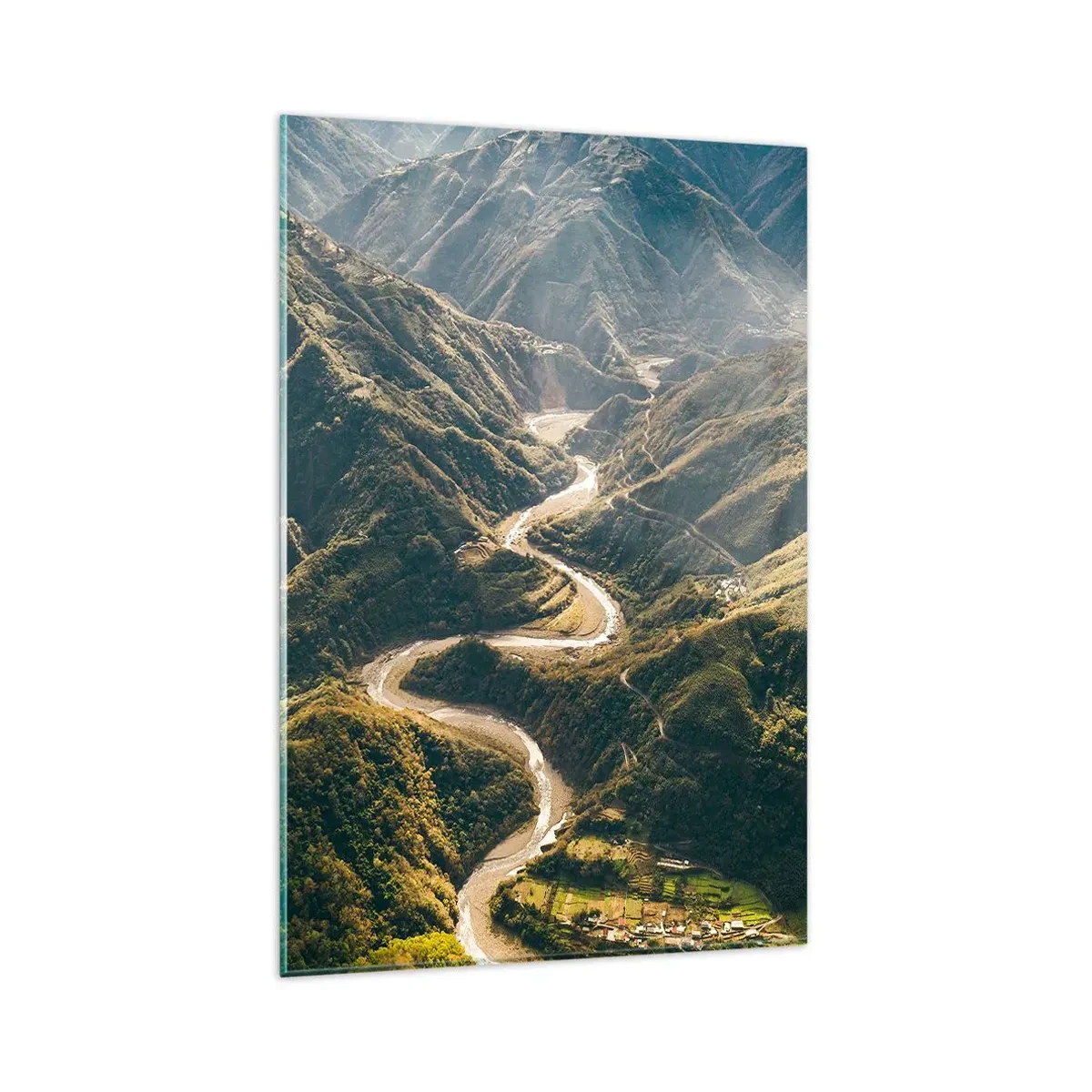 Glass picture - Straight from the Heart of the Mountains - 80x120 cm