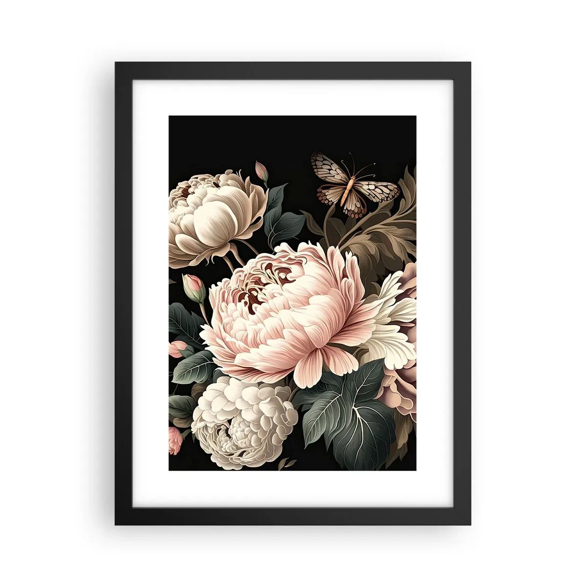Poster in black frame - Baroque Style - 30x40 cm