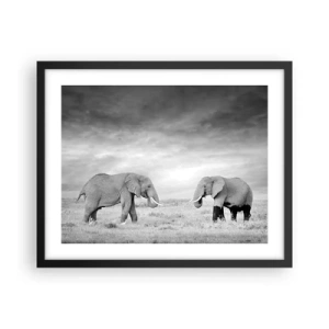 Poster in black frame - Grey Is Beautiful - 50x40 cm