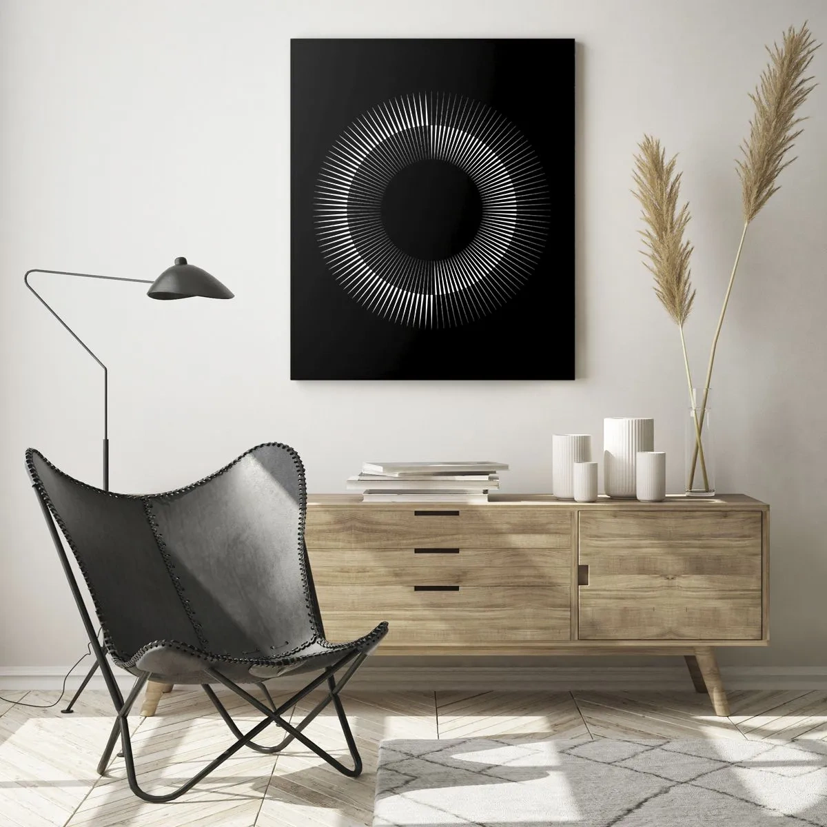 Glass picture - Black Sun - 50x70 cm