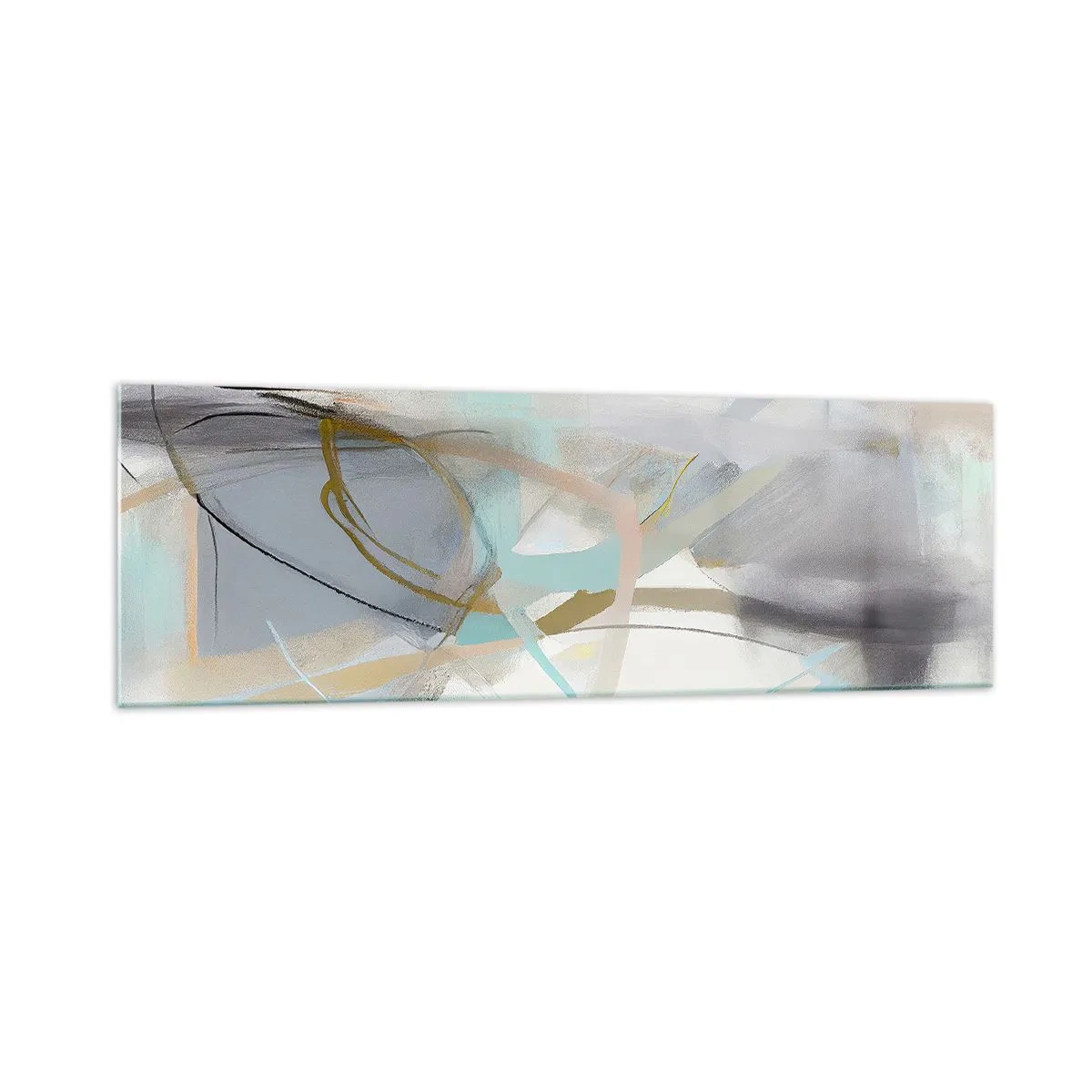 Glass picture - Foggy Abstract - 160x50 cm