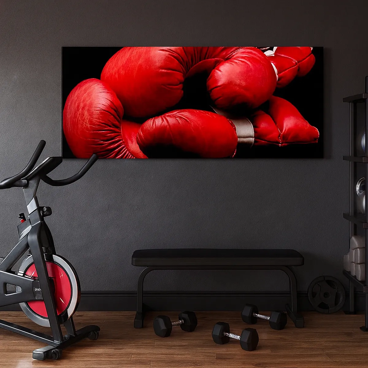 Canvas picture - Fight Emotions Are Behind Us - 30x30 cm