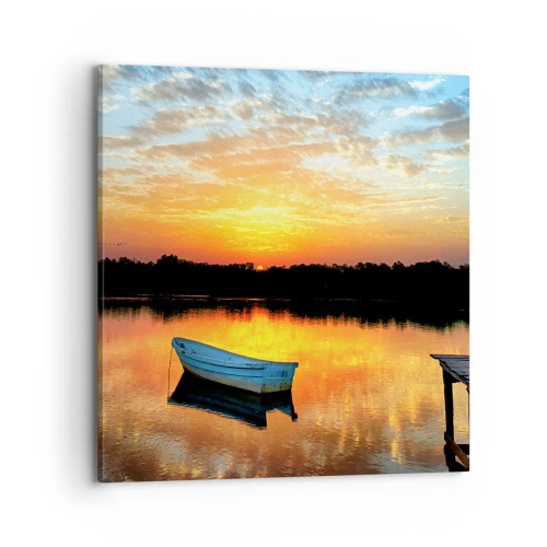 Canvas picture - Look, Listen, Meditate - 70x70 cm