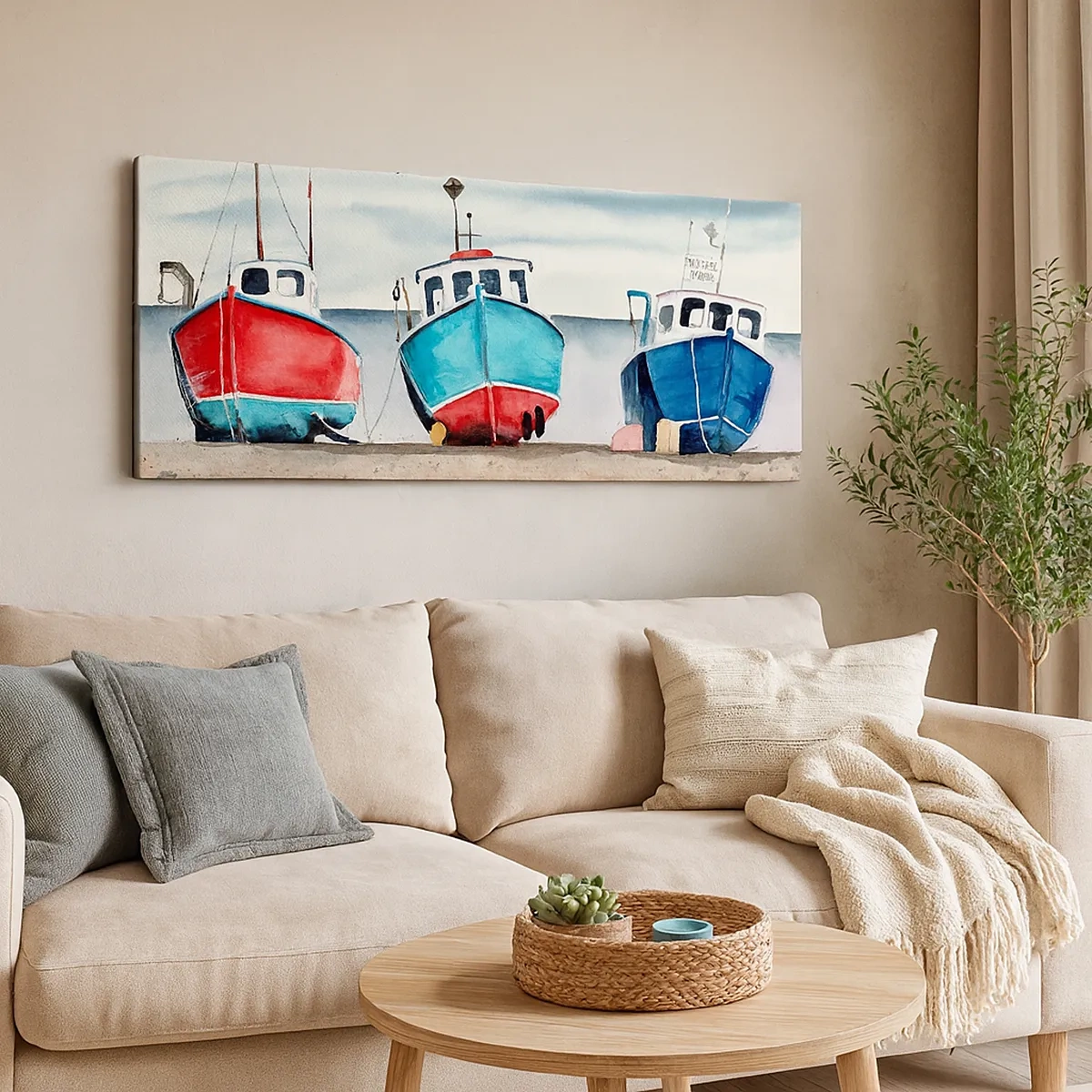 Canvas picture - Ready for Fishing - 30x30 cm