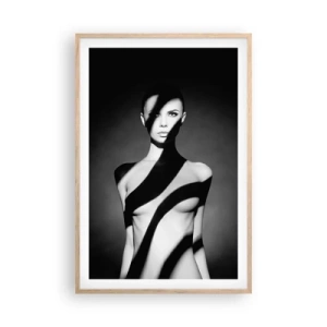 Poster in light oak frame - In the Light and in the Shadow - 61x91 cm