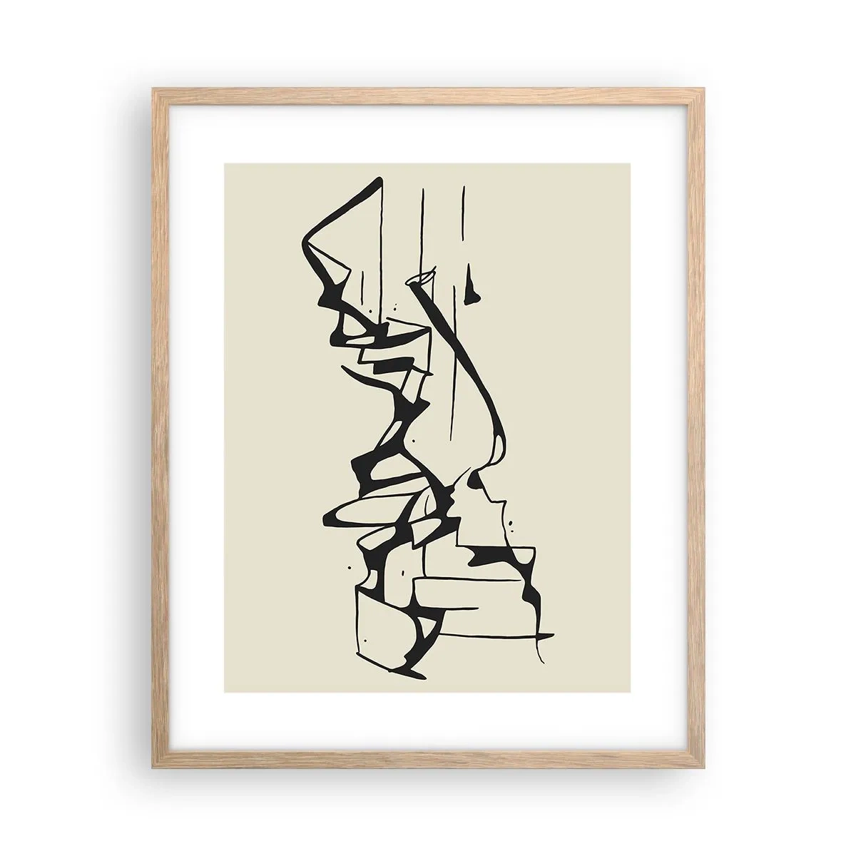 Poster in light oak frame - Maybe Landscape - 40x50 cm