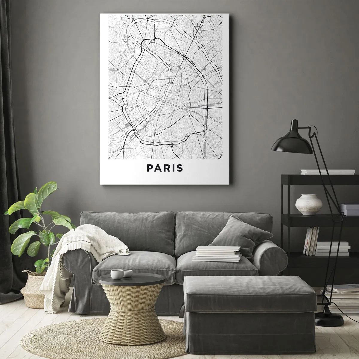 Canvas picture - Flower of Paris - 55x100 cm