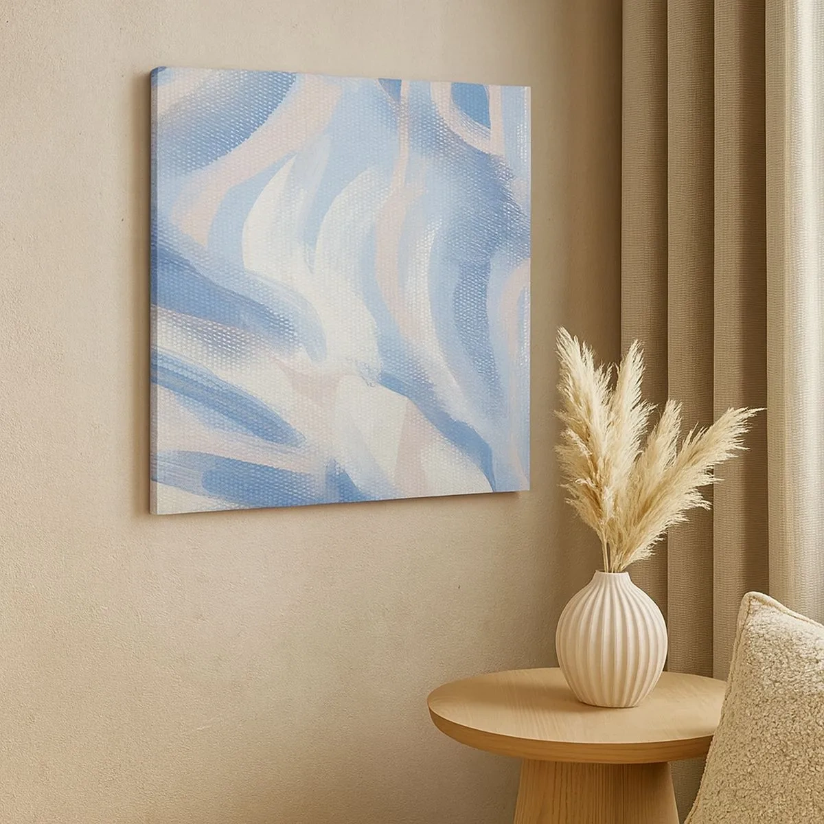 Canvas picture - Blue Waves - 30x30 cm
