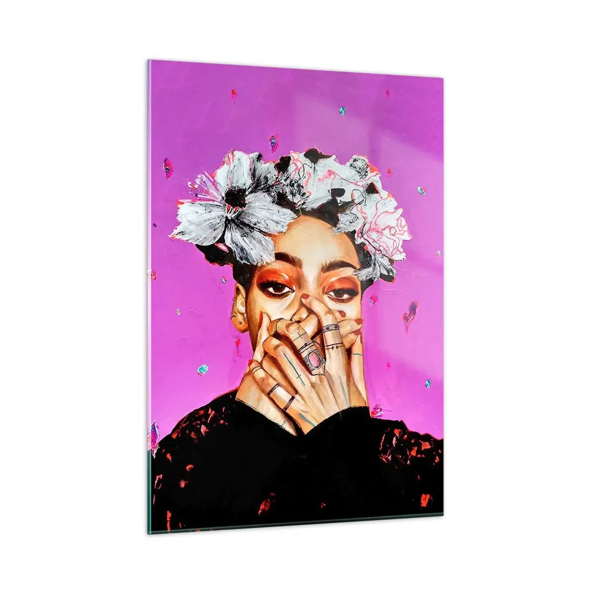 Glass picture - A Bit Crazy - 50x70 cm