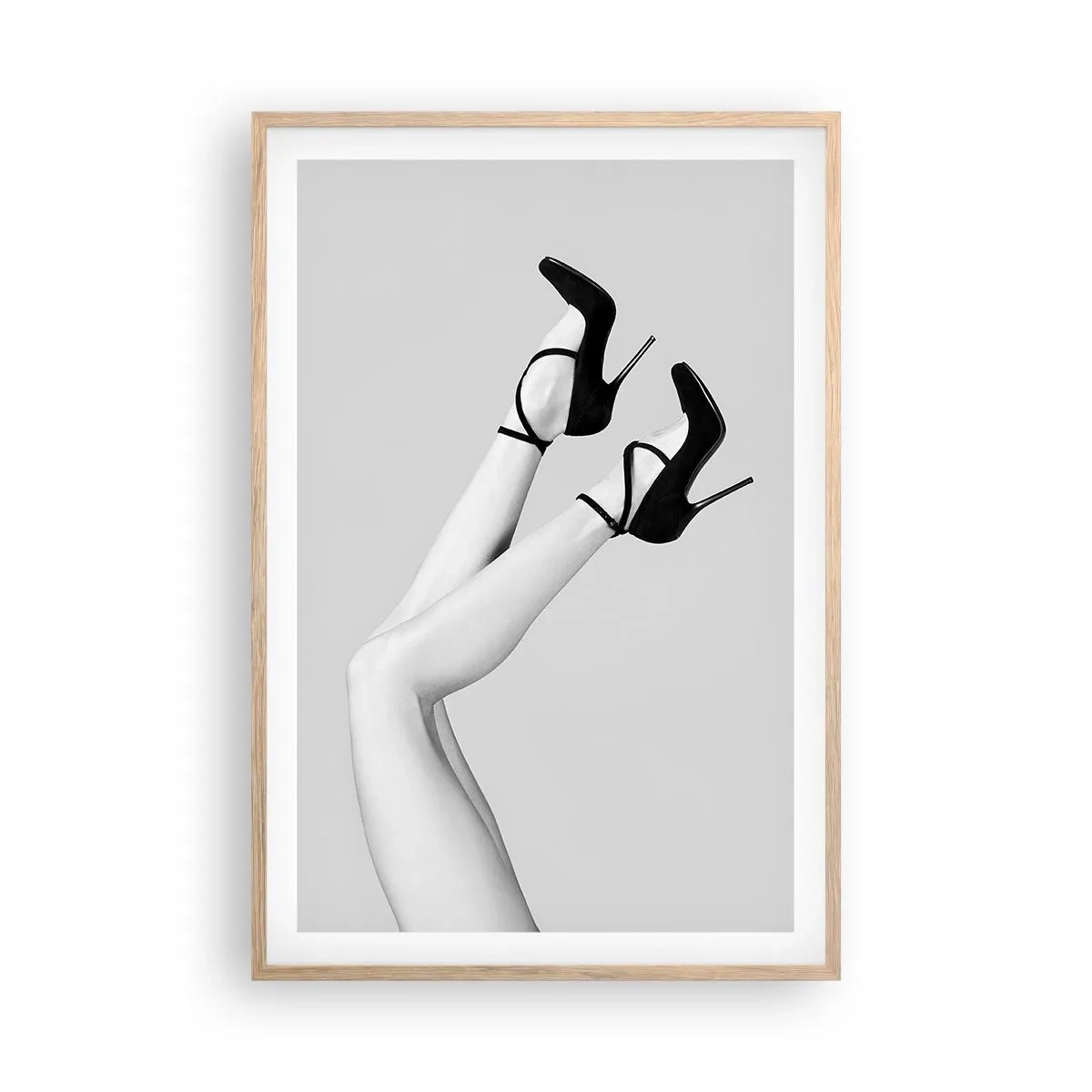 Poster in light oak frame - Upside Down - 61x91 cm