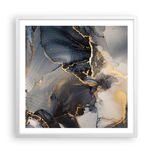 Poster in white frmae - Life of a Stone - 60x60 cm