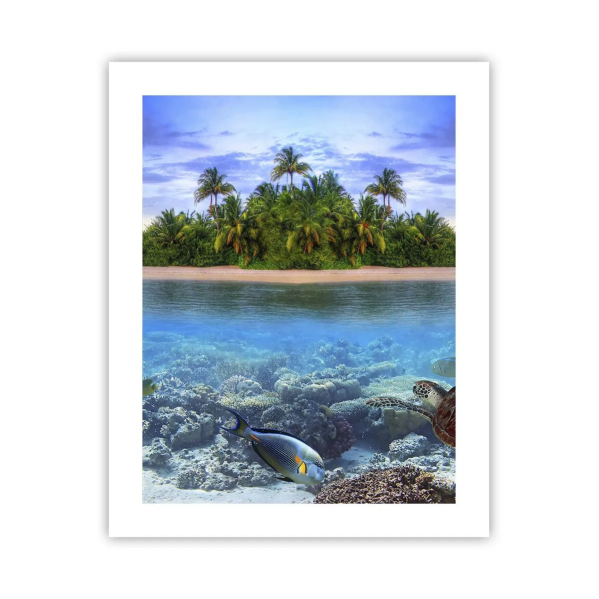 Poster - Heavenly Island Invites You - 40x50 cm