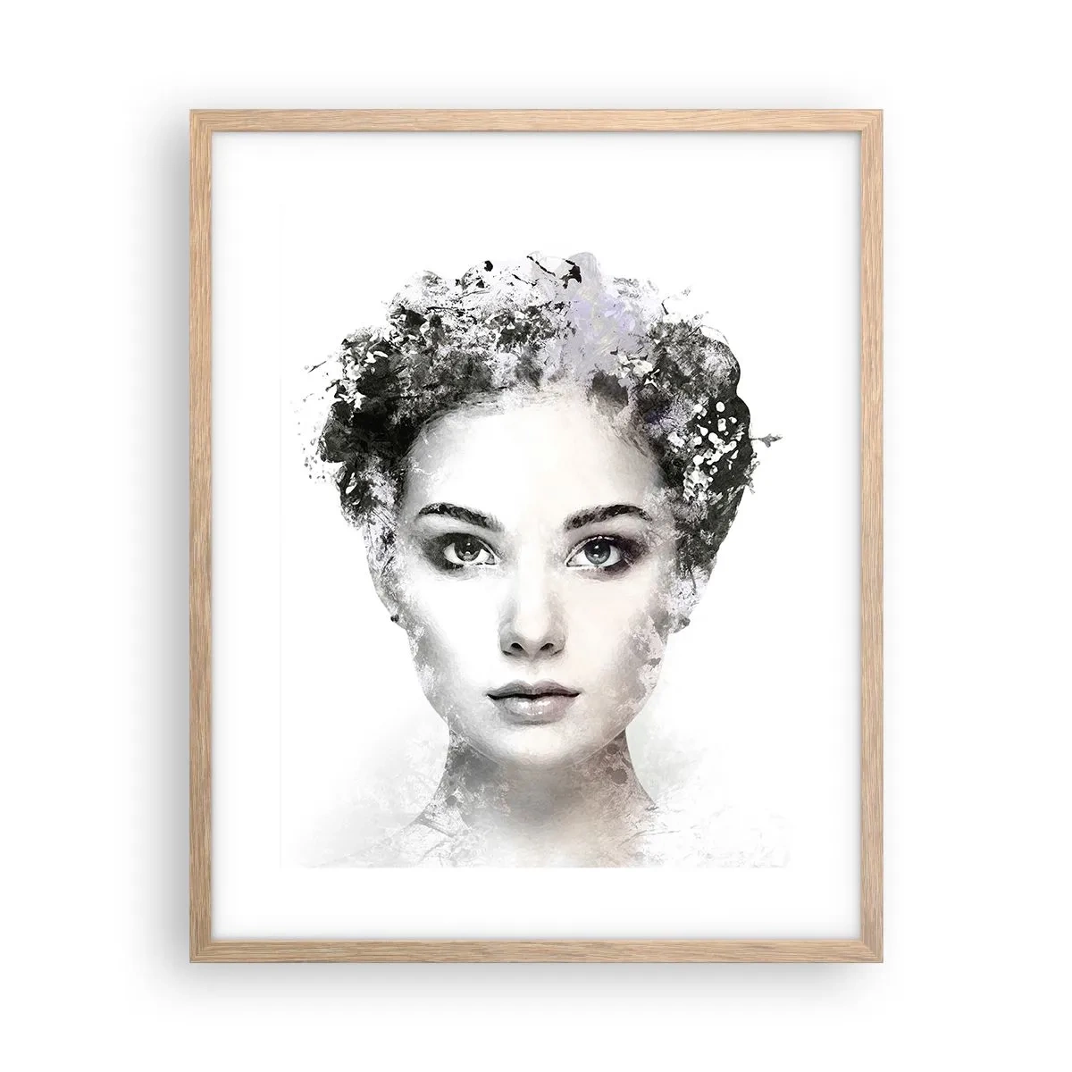 Poster in light oak frame - Extremely Stylish Portrait - 40x50 cm